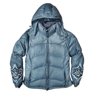 ATHLETA Jacket Puffer Quilted Zip-Up Goose Down Coat